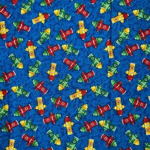 Emergency - Possibilities for Avlyn, Inc - 3/4 Yard - Fire Hydrant Cotton Fabric